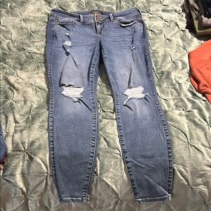 Torrid Distressed Blue Jeans